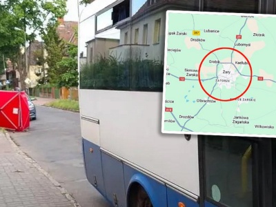 Autobus ciągnął pasażera kilkaset metrów. To była straszna śmierć. Potworny wypadek w Żarach