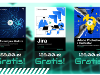 10 lat Videopoint! Kurs za darmo: Informatyka śledcza, Jura i Adobe. Do tego 10 kursów po 10 zł i sporo od 19,90 zł