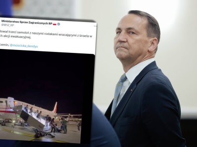 Nocny komunikat MSZ ws. ewakuacji z Izraela. Sikorski ujawnił dokładne dane. 