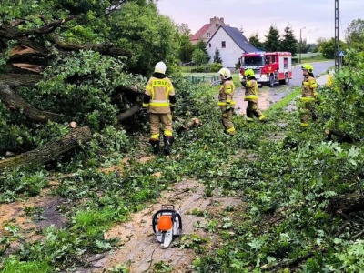 Front burzowy nad powiatem