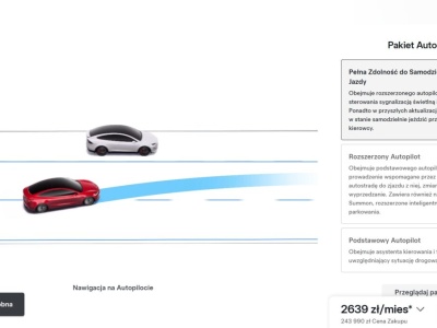 Tesla z problemem we Francji. Ma przestać reklamować FSD jako Pełną Zdolność do Samodzielnej Jazdy, autonomię