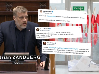 Zandberg krytykuje podważanie wyborów: to 