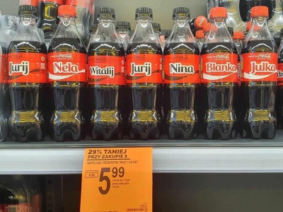 Ukraińskie imiona na Coca-Coli. Firma wyjaśnia
