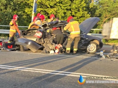 Wypadek w Opolu. Dwóch 19-latków w stanie krytycznym