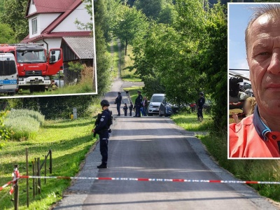 Tadeusz Duda wrócił na miejsce zbrodni. Policja dementuje fake newsy o rannych