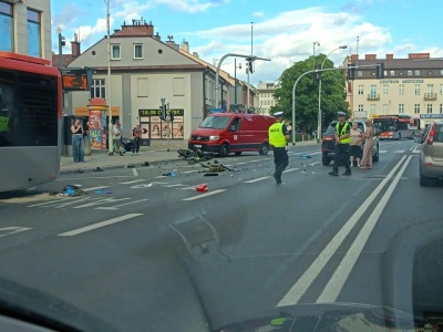 Wypadek z udziałem motocyklisty w Rzeszowie [Z OSTATNIEJ CHWILI]