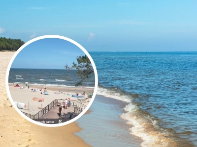 Wiatr nie odstraszył turystów. To pokazała kamera nad Bałtykiem