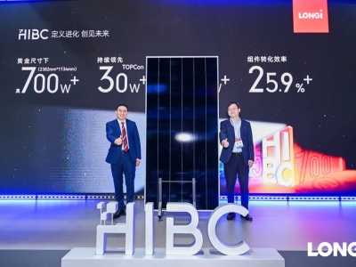 LONGi prezentuje pierwszy na świecie moduł HIBC o mocy 700 W, sprawności 25,9% i gęstości mocy 259 W/m²