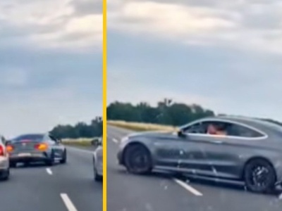 Blokował ruch na A4. Policja go ma, ale nie może zatrzymać, prosi o pomoc