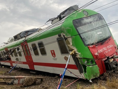 Wypadek na torach w Sokółce! Ciężarówka zderzyła się z pociągiem pasażerskim