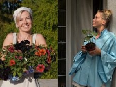 Edyta Pazura zamieniła taras w zimowy ogród. Postawiła na drewno i styl boho