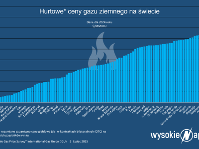 Czy Polska ma najdroższy gaz na świecie