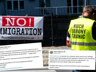 Bąkiewicz wściekły na zakaz używania dronów przy granicy, pyta policję 