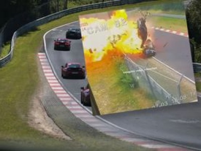 Koszmarny wypadek na niemieckim torze. W jednym z aut był Polak