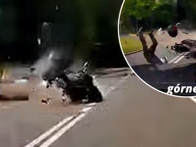 Koszmarny wypadek motocyklisty. Stracił rękę. W sieci pokazali straszne nagranie
