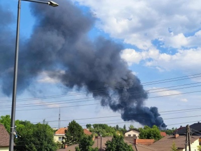 Pożar hurtowni w Kędzierzynie-Koźlu. 