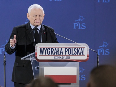 Kaczyński podziękował w Szczecinie za wygraną Nawrockiego