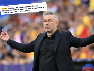 “Totalny skandal w Legii Warszawa”! Rumuni oskarżają zarząd, chodzi o Iordanescu