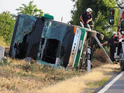 Dramatyczny wypadek autobusu na Węgrzech. Na pokładzie ukraińskie dzieci
