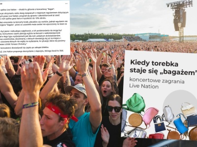 UOKiK chce dać po łapkach Live Nation, za traktowanie torebek jako bagażu