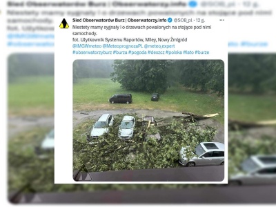 Burze nad Polską. 4 osoby ranne. We wtorek może być jeszcze groźniej: 