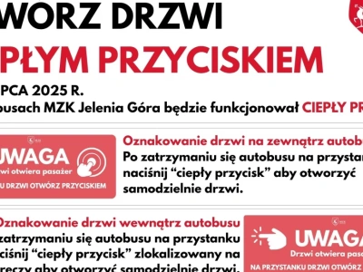 Ciepły przycisk w autobusach MZK Jelenia Góra