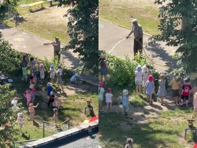 Wystarczył drobny gest przypadkowego mężczyzny. Dzieci szalały z radości