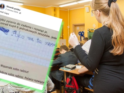 Sztuczny problem w szkolnym podręczniku. Odpowiedź ucznia rozbiła bank. Ludzie zachwyceni: Geniusz