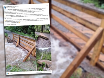Szlak do Morskiego Oka podtopiony, Tatry zalane. TPN ostrzega: Nie da się przejść