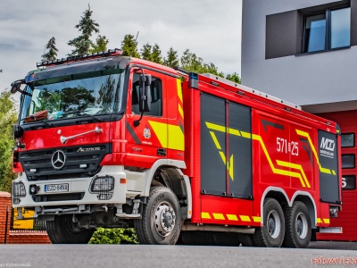 Gaśniczy Actros z JRG Zduńska Wola przeszedł renowację