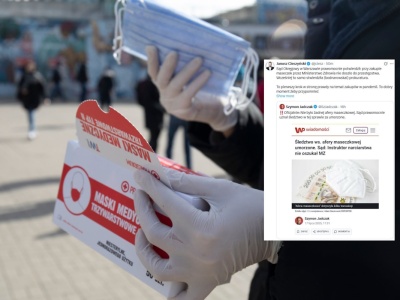 Nie było afery maseczkowej! Cieszyński: Krok w stronę prawdy