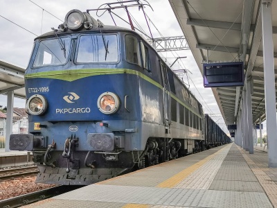 Protest związkowców PKP Cargo. 