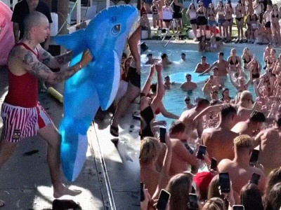 Żabson zrobił stage diving do basenu – pierwszy taki przypadek w polskim rapie