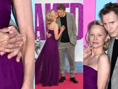 CZUŁOŚCI Pameli Anderson i Liama Neesona na premierze 