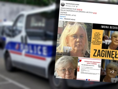 Pilny apel ws. zaginionej Polki we Francji. 
