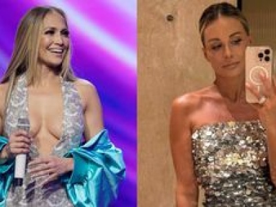 Odstawiona w cekinową mini Małgorzata Rozenek zmierza na TURECKI koncert Jennifer Lopez