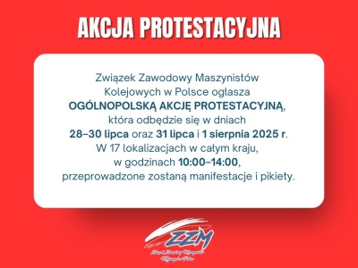 Kolejarze protestują przeciw polityce rządu