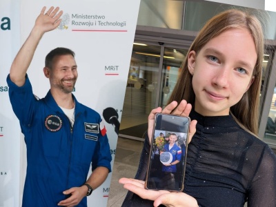 Mała artystka, wielkie marzenia – 13-letnia Ania wita astronautę z obrazem „Polak na ISS”