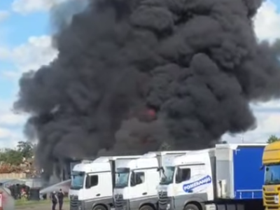 Pożar zakładu wulkanizacyjnego w Szczecinie