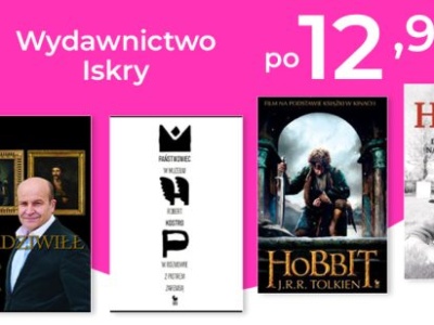 Promocje dnia – 25.07.2025: Iskry po 12,90 zł, Szczeliny -68%, Muza, Półmetek wakacji, Podlewski, Rabbits, Word Audio, Zamarska