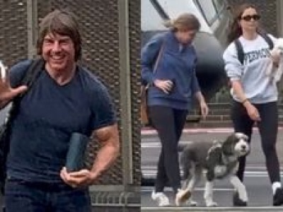 Tom Cruise i MŁODSZA O 26 LAT Ana de Armas znów razem. Przylecieli do Londynu prywatnym helikopterem gwiazdora
