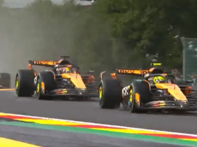 Samochód bezpieczeństwa zjechał i się zaczęło! Sceny w GP Belgii w F1