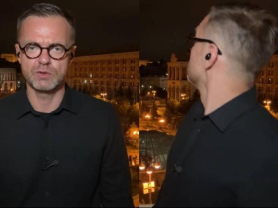 Zmasowany atak na Kijów. Relację korespondenta Polsat News zakłócił potężny wybuch