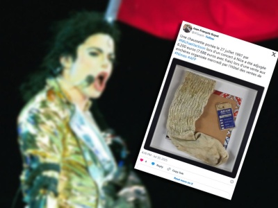 Skarpetka Jacksona zrobiła moonwalk na aukcji. Cena? Kosmos