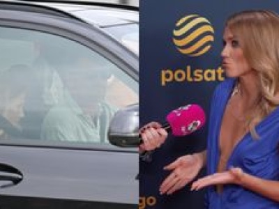 Agnieszka Kaczorowska zapytana o zdjęcia paparazzi z Marcinem Rogacewiczem. 