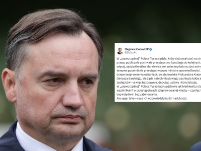 Tak wygląda sądownictwo za Tuska. Mocny wpis Ziobry!