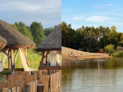 Rajski klimat tylko 18 km od Łodzi. Tu odpoczniesz na urokliwej plaży lub w wodnych altanach