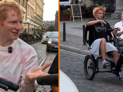 Ed Sheeran zwiedzał Wrocław na rowerze. Padła też niesamowita obietnica piosenki po polsku