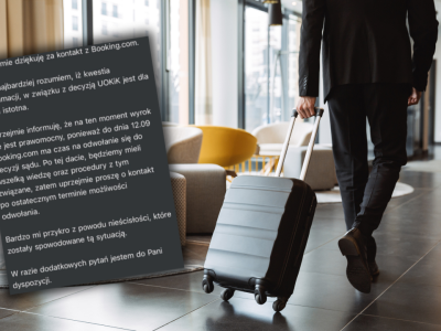 Pan Piotr chciał pieniędzy od Booking.com. Oto, co zrobiła firma