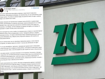 ZUS zażądał od kobiety zwrotu 60 tys. zasiłku, bo na chorobowym nosiła mężowi obiady do pracy